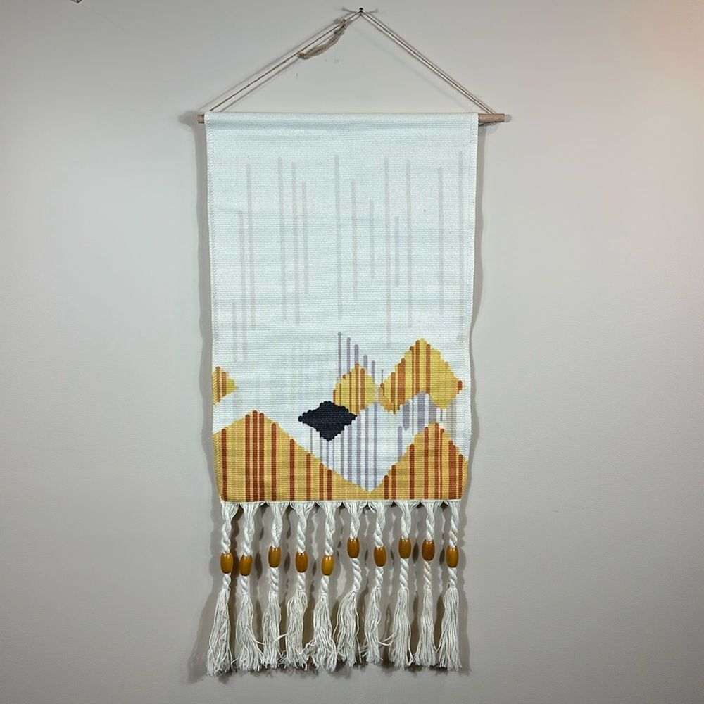 Macrame Wall Hanging Hand-Woven Tassel Tapestry Decoration Indoor Outdoor